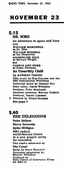 Radio Times Nov 23, 1963