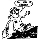 Eccles, the original goon, as drawn by Bill Titcombe.